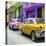 Cuba Fuerte Collection SQ - Old Cars Chevrolet Yellow and Pink-Philippe Hugonnard-Stretched Canvas
