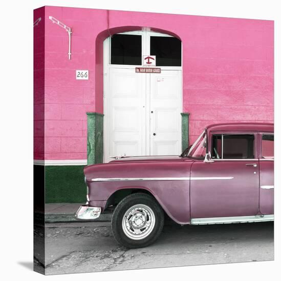 Cuba Fuerte Collection SQ - Old Pink Car-Philippe Hugonnard-Premier Image Canvas