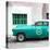 Cuba Fuerte Collection SQ - Turquoise Pontiac 1953 Original Classic Car-Philippe Hugonnard-Premier Image Canvas