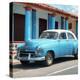 Cuba Fuerte Collection SQ - Turquoise Vintage Car-Philippe Hugonnard-Stretched Canvas