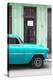 Cuba Fuerte Collection - Turquoise Classic Car-Philippe Hugonnard-Premier Image Canvas