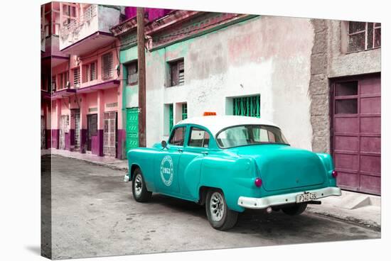 Cuba Fuerte Collection - Turquoise Taxi Pontiac 1953-Philippe Hugonnard-Premier Image Canvas