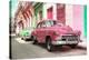 Cuba Fuerte Collection - Two Chevrolet Cars Pink and Green-Philippe Hugonnard-Stretched Canvas