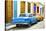 Cuba Fuerte Collection - Two Classic American Cars - Blue & Orange-Philippe Hugonnard-Stretched Canvas