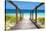 Cuba Fuerte Collection - Wooden Jetty on the Beach-Philippe Hugonnard-Stretched Canvas