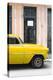 Cuba Fuerte Collection - Yellow Classic Car-Philippe Hugonnard-Premier Image Canvas