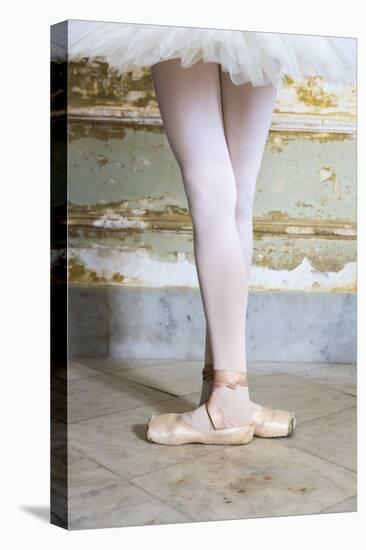 Cuba, Havana. Ballet position of ballerina's legs and feet.-Jaynes Gallery-Premier Image Canvas