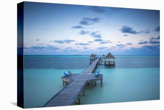 Cuba, Jardines del Rey, Cayo Guillermo, Playa El Paso, Wooden pier-Jane Sweeney-Premier Image Canvas