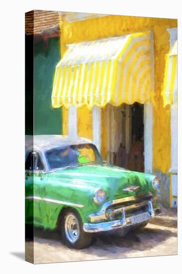 Cuba Painting - 50s Chevy-Philippe Hugonnard-Stretched Canvas