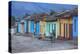 Cuba, Trinidad, a Man Selling Sandwiches Up a Colourful Street in Historical Center-Jane Sweeney-Premier Image Canvas