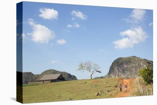 Cuba, Vinales, Valley with Tobacco Farms and Karst Hills-Merrill Images-Premier Image Canvas