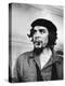 Cuban Rebel Ernesto "Che" Guevara with Lit Cigar Clenched Between Teeth and Left Arm in a Sling-Joe Scherschel-Premier Image Canvas