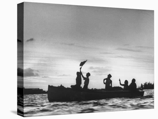 Cuban Refugees Arriving in the Us-null-Premier Image Canvas