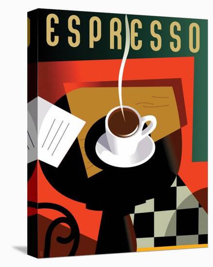 Cubist Espresso II-Eli Adams-Stretched Canvas