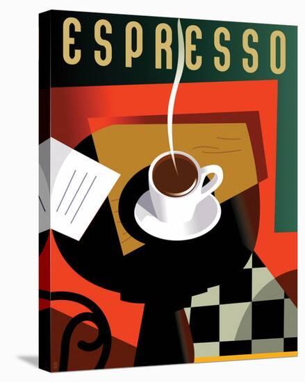 Cubist Espresso II-Eli Adams-Stretched Canvas