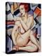Cubist Nude Orange and Purple-Catherine Abel-Premier Image Canvas