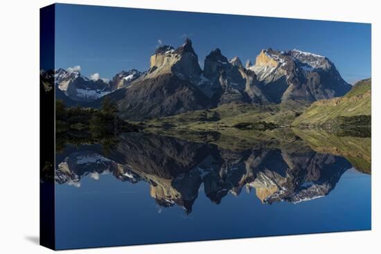 Cuernos del Paine at sunset, Torres del Paine National Park, Chile, Patagonia-Adam Jones-Premier Image Canvas