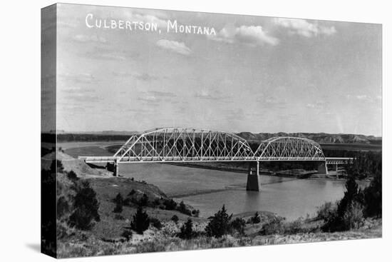 Culbertson, Montana - View of a Bridge-Lantern Press-Stretched Canvas