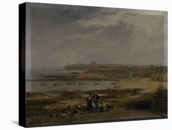 Cullercoats Looking Towards Tynemouth - Ebb Tide, 1845-John Wilson Carmichael-Premier Image Canvas