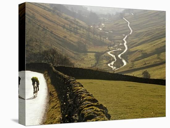 Cumbria, Lake District, Cycling Through Buttermere in the Lake District, England-Paul Harris-Premier Image Canvas