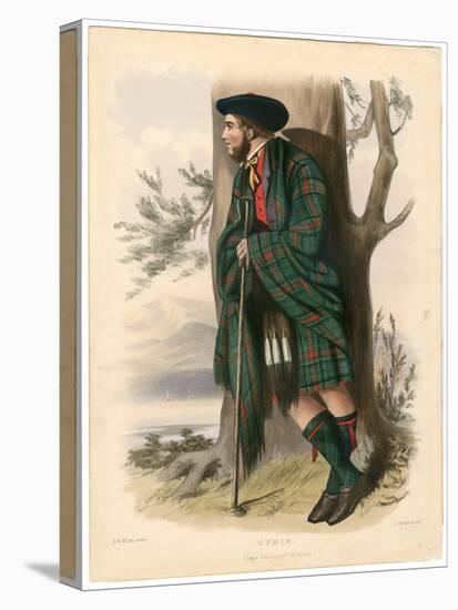 Cumin ,From the Clans of the Scottish Highlands, Pub.1845 (Colour Litho)-Robert Ronald McIan-Premier Image Canvas