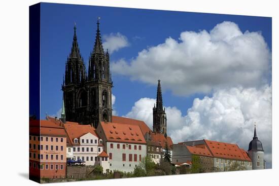 Cumulus Clouds Above the Mei§en Castle Hill-Uwe Steffens-Premier Image Canvas