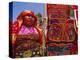 Cuna Indian Woman Displays Her Molas, San Blas Islands, Panama, Central America-Ken Gillham-Premier Image Canvas