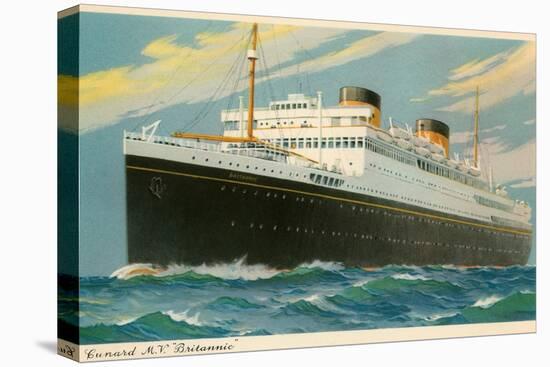 Cunard Britannic, Ocean Liner-null-Stretched Canvas