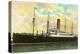 Cunard Ivernia, Ocean Liner-null-Stretched Canvas