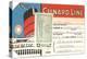 Cunard Line Baggage Tag with Inspection Stamp-null-Stretched Canvas