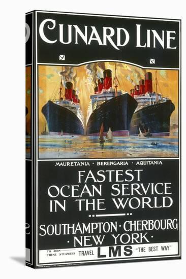 Cunard Line Poster-null-Premier Image Canvas