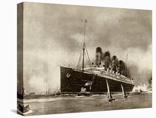 Cunard Liner Lusitania 1915-null-Premier Image Canvas