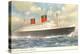 Cunard Ocean Liner RMS Queen Elizabeth-null-Stretched Canvas