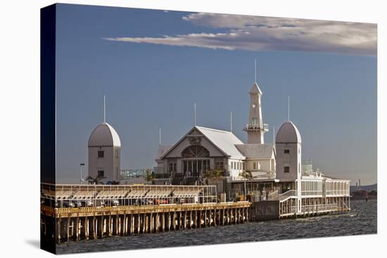 Cunningham Pier and Corio Bay, Geelong, Victoria, Australia.-Cahir Davitt-Premier Image Canvas