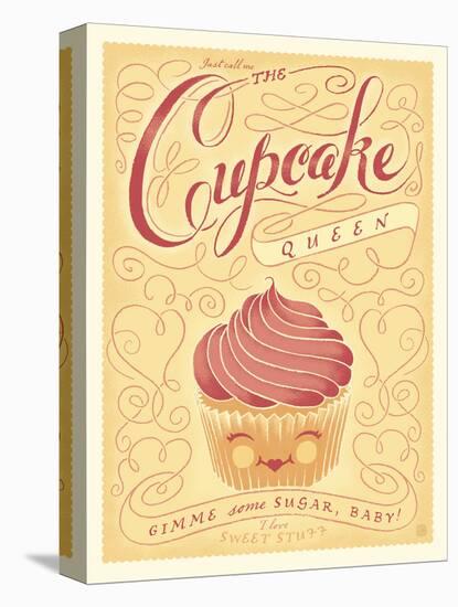 Cupcake Queen-Anderson Design Group-Stretched Canvas