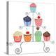 Cupcakes On A Stand-dmstudio-Stretched Canvas