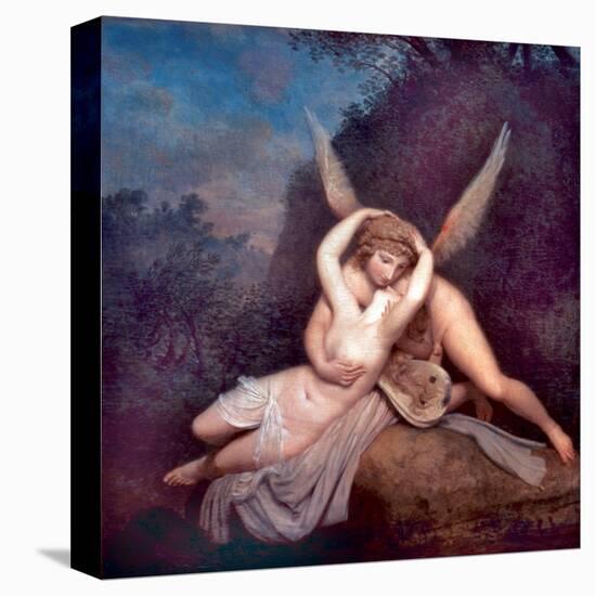 Cupid and Psyche-Antonio Canova-Stretched Canvas