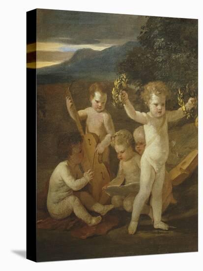 Cupid's Concert, C.1626-27-Nicolas Poussin-Premier Image Canvas