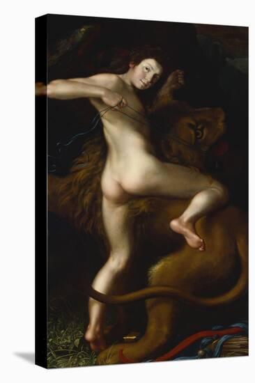 Cupid Taming a Lion-Bartholomaus Spranger (Follower of)-Premier Image Canvas