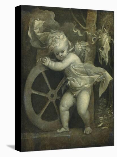 Cupid with the Wheel of Fortune, C.1520-Titian (Tiziano Vecelli)-Premier Image Canvas