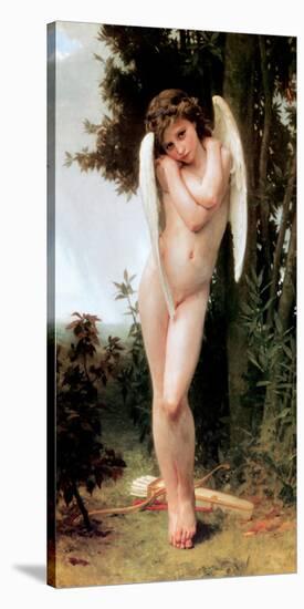 Cupidon-William Adolphe Bouguereau-Stretched Canvas