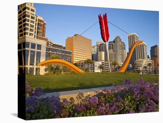 Cupids Arrow Sculpture Along the Embarcadero in Downtown San Francisco, California, USA-Chuck Haney-Premier Image Canvas