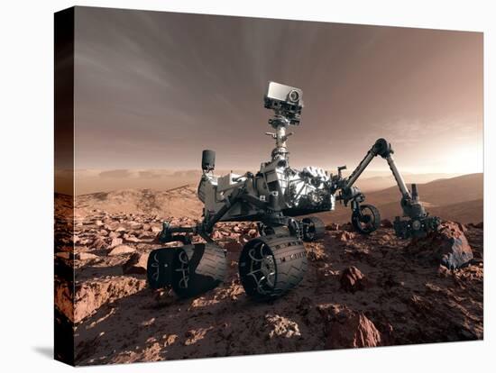 Curiosity Rover, Artwork-Detlev Van Ravenswaay-Premier Image Canvas