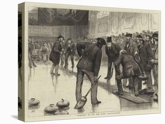 Curling at an Ice Rink, Manchester-William Ralston-Premier Image Canvas