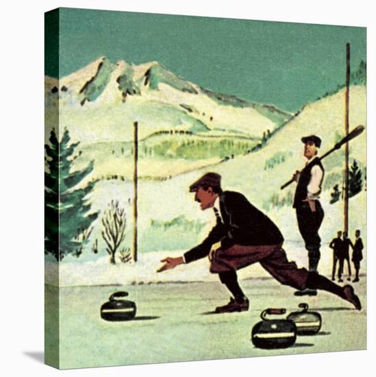 Curling-English School-Premier Image Canvas