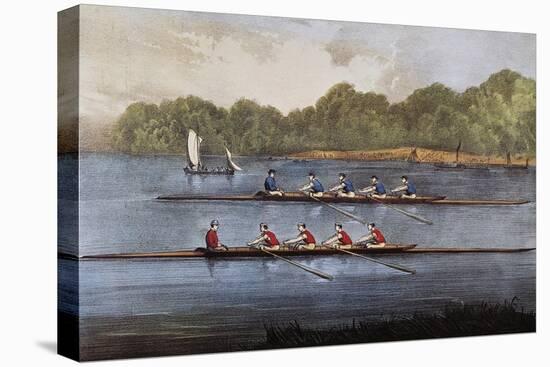 Currier and Ives: Rowing Contest-Currier & Ives-Premier Image Canvas