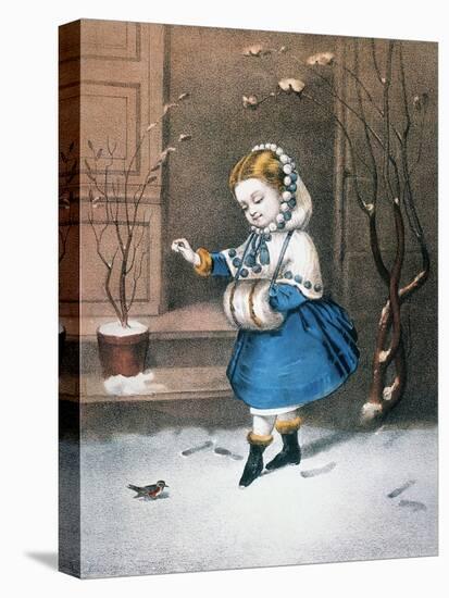 Currier & Ives: Little Snowbird-Currier & Ives-Premier Image Canvas