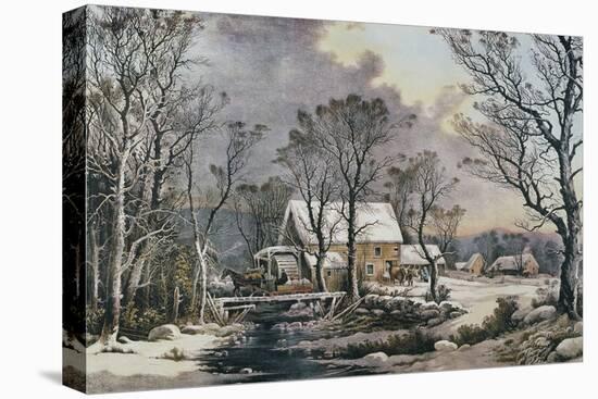 Currier & Ives: Winter Scene-Currier & Ives-Premier Image Canvas