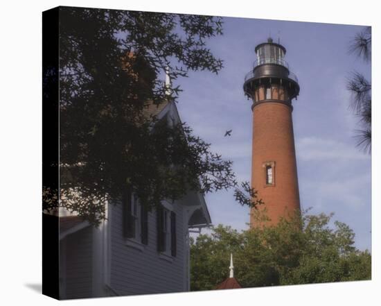 Currituck Light I-Steve Hunziker-Stretched Canvas