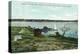 Cushing's Island, Maine, View of Cushing's Landing, Cape Shore in the Distance-Lantern Press-Stretched Canvas